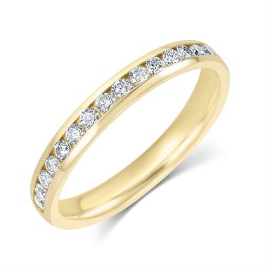 18ct Yellow Gold Diamond Half Eternity Ring 0.33ct thumbnail 
