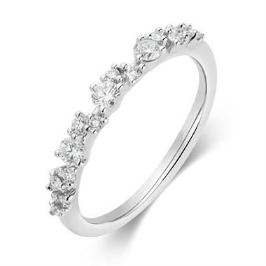 18ct White Gold Diamond Dress Ring 0.33ct thumbnail 