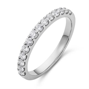 Platinum Diamond Half Eternity Ring 0.50ct thumbnail