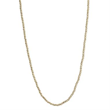 18ct Yellow Gold Faceted Bead Detail Necklace thumbnail