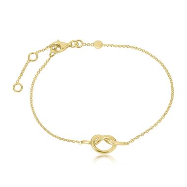 Forget Me Knot 18ct Yellow Gold Knot Design Bracelet thumbnail