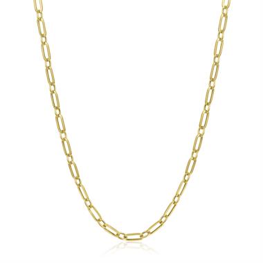 18ct Yellow Gold Paperlink Chain Necklace thumbnail