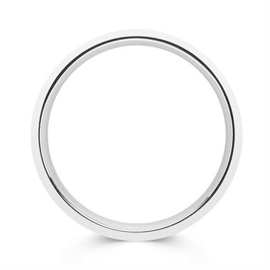 Platinum Bevel Detail Wedding Ring thumbnail