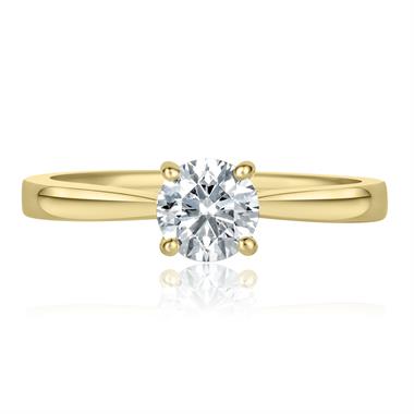 18ct Yellow Gold Diamond Solitaire Engagement Ring 0.60ct thumbnail