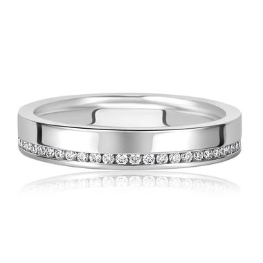 Platinum Diamond Set Wedding Ring 0.25ct thumbnail