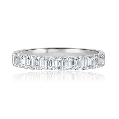 Platinum Diamond Half Ternity Ring 0.65ct  thumbnail