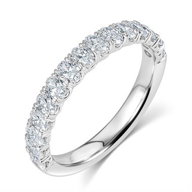 Platinum Diamond Half Eternity Ring 0.95ct  thumbnail