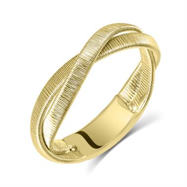 Sahara 18ct Yellow Gold Woven Gold Ring thumbnail