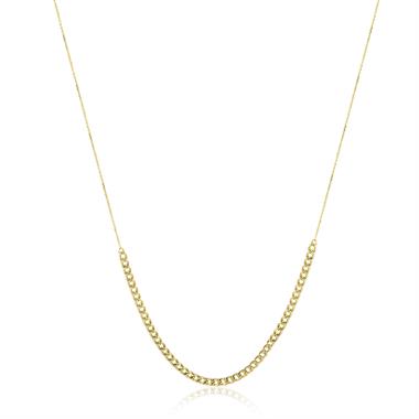 18ct Yellow Gold Curb Link Necklace thumbnail