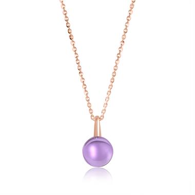 Candy 18ct Rose Gold Amethyst Necklace thumbnail 