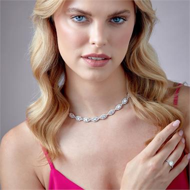 Odyssey 18ct White Gold Diamond Necklace thumbnail