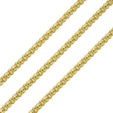 18ct Yellow Gold Three Row Woven Necklace  thumbnail