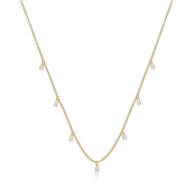 Diamond Station Necklace | Pravins