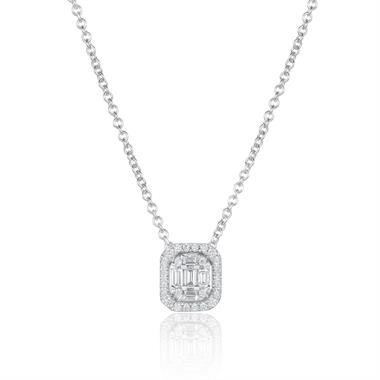 Odyssey 18ct White Gold Diamond Necklace 0.20ct thumbnail 