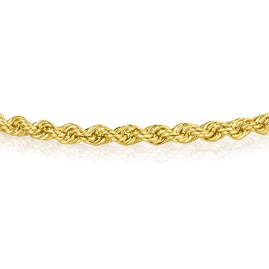 18ct Yellow Gold Rope Link Bracelet thumbnail