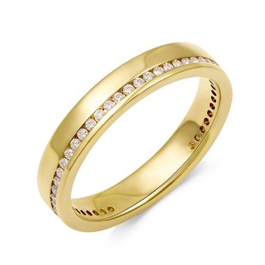18ct Yellow Gold Diamond Set Wedding Ring 0.25ct thumbnail