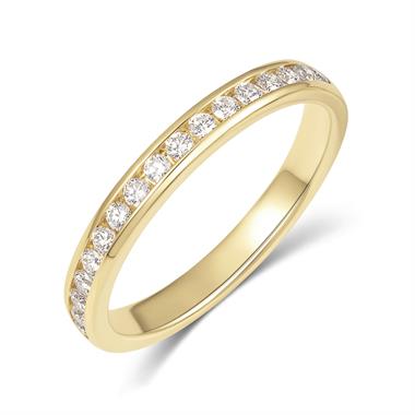 18ct Yellow Gold Diamond Half Eternity Ring 0.25ct thumbnail