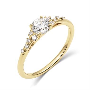 Stardust 18ct Yellow Gold Diamond Engagement Ring 0.50ct thumbnail
