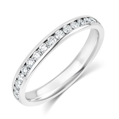 Platinum Diamond Half Eternity Ring 0.33ct thumbnail