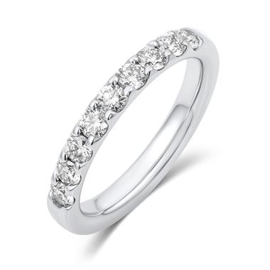Platinum Diamond Half Eternity Ring 0.60ct thumbnail
