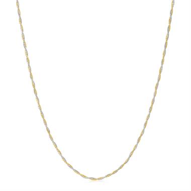 18ct Two Colour Gold Twisted Necklace  thumbnail