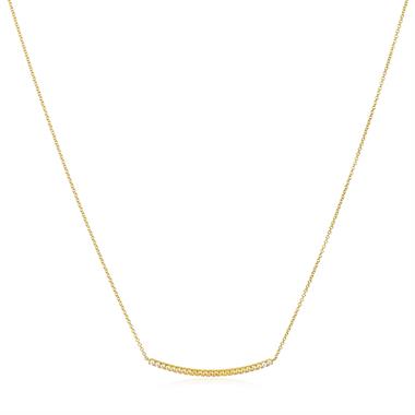 18ct Yellow Gold Ombre Yellow Sapphire and Diamond Bonbon Necklace thumbnail