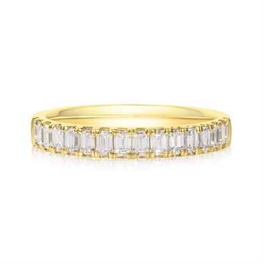 18ct Yellow Gold Diamond Half Eternity Ring 0.65ct thumbnail