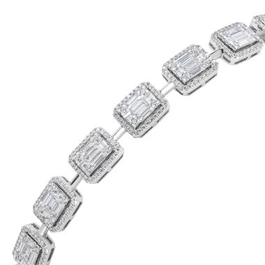 Odyssey 18ct White Gold Diamond Bracelet 5.11ct thumbnail