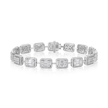 Odyssey 18ct White Gold Diamond Bracelet 5.11ct thumbnail