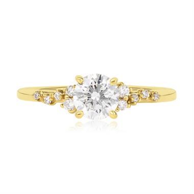 Stardust 18ct Yellow Gold Diamond Engagement Ring 0.70ct thumbnail