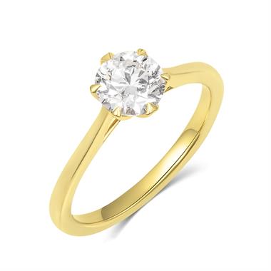 18ct Yellow Gold Diamond Solitaire Engagement Ring 1.00ct  thumbnail