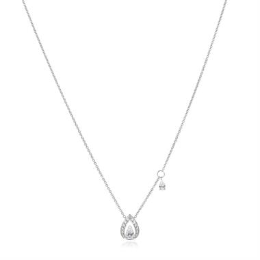 Theia 18ct White Gold Diamond Necklace thumbnail