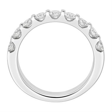 18ct White Gold Diamond Half Eternity Ring 1.00ct thumbnail