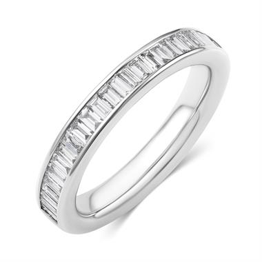 Platinum Baguette Diamond Eternity Ring 0.58ct thumbnail