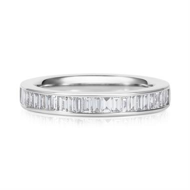 Platinum Baguette Diamond Eternity Ring 0.58ct thumbnail