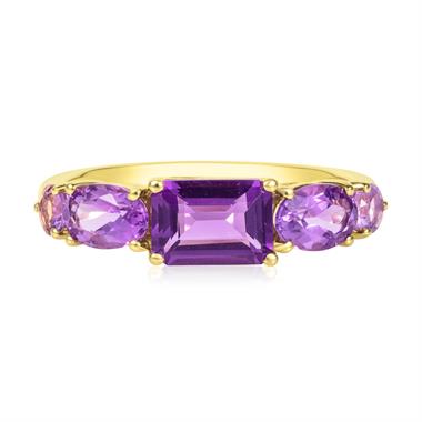 Bonbon 18ct Yellow Gold Amethyst Ring thumbnail