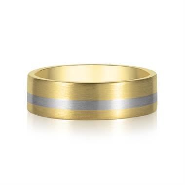 18ct Yellow Gold and Platinum Wedding Ring thumbnail