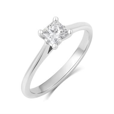 18ct White Gold Diamond Solitaire Ring 0.40ct thumbnail