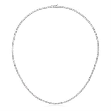 18ct White Gold Diamond Line Necklace 8.25ct thumbnail