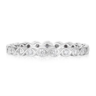 18ct Yellow Gold Graduated Diamond Half Eternity Ring thumbnail