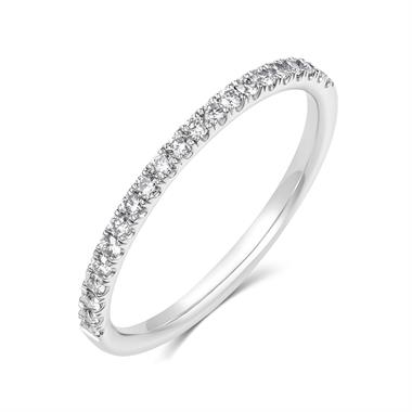 Platinum Diamond Half Eternity Ring 0.22ct thumbnail