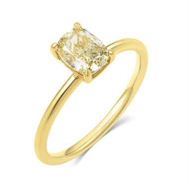 18ct Yellow Gold Fancy Yellow Diamond Engagement Ring 1.00ct thumbnail