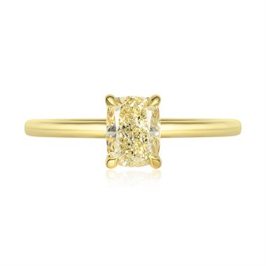 18ct Yellow Gold Fancy Yellow Diamond Engagement Ring 1.00ct thumbnail