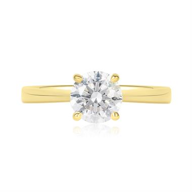 18ct Yellow Gold Diamond Solitaire Engagement Ring 1.20ct thumbnail