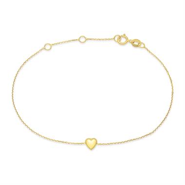 18ct Yellow Gold Heart Bracelet thumbnail
