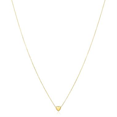 18ct Yellow Gold Heart Necklace thumbnail