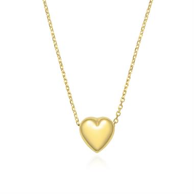 18ct Yellow Gold Heart Necklace thumbnail