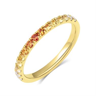 Bonbon 18ct Yellow Gold Yellow Sapphire Eternity Ring thumbnail