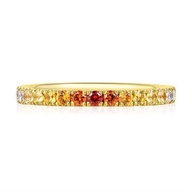 Bonbon 18ct Yellow Gold Yellow Sapphire Eternity Ring thumbnail