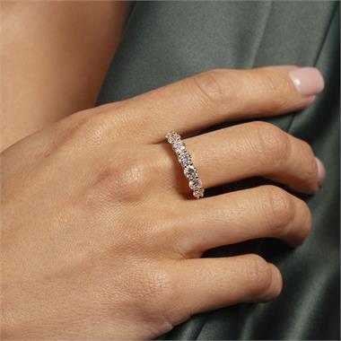 18ct Yellow Gold Diamond Seven Stone Eternity Ring 2.00ct thumbnail